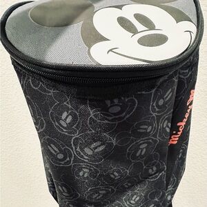 Disney Mickey Mouse Black/Gray/Red Insulated Lunch Bag Backpack Oniva NWOT